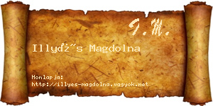 Illyés Magdolna névjegykártya