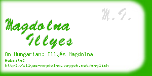 magdolna illyes business card